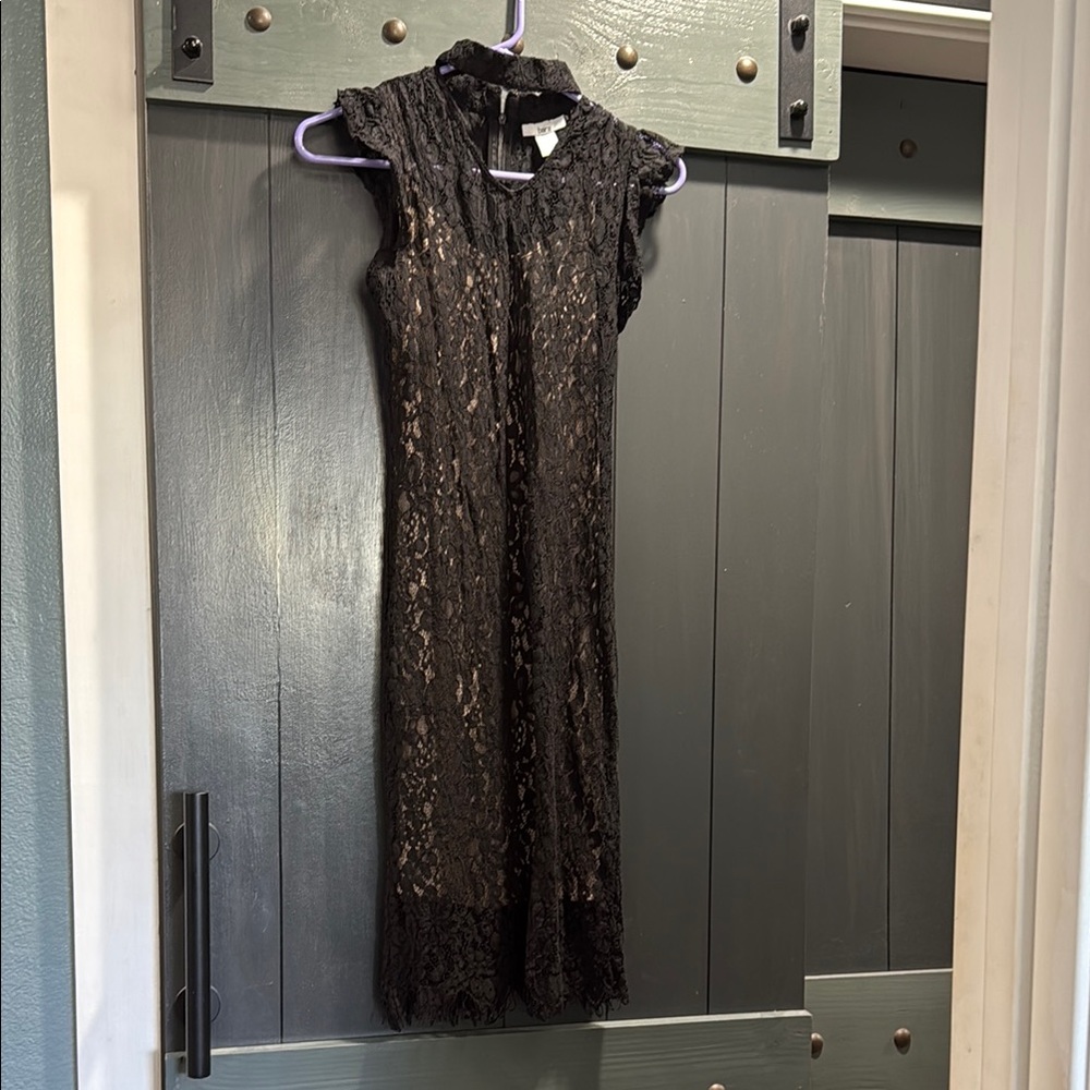 Long Black Lace Dress
